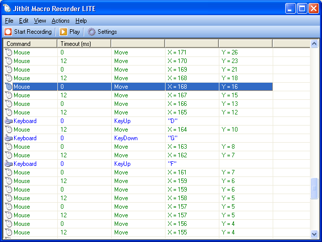Screenshot for Jitbit Macro Recorder Lite 4.62