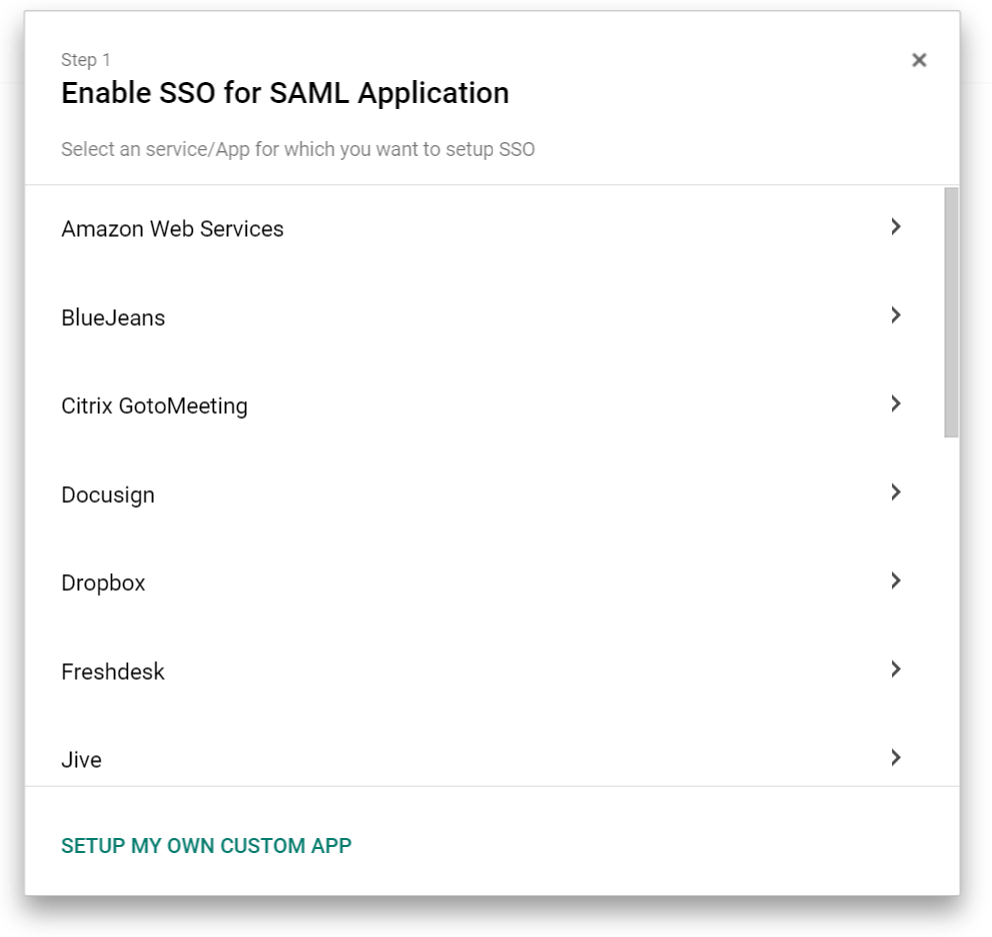 Set up a custom SAML app in Google Workspace